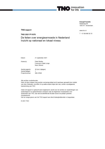 De feiten over energiearmoede in Nederland Inzicht op nationaal en lokaal niveau