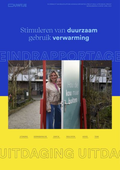 Stimuleren van duurzaam gebruik verwarming